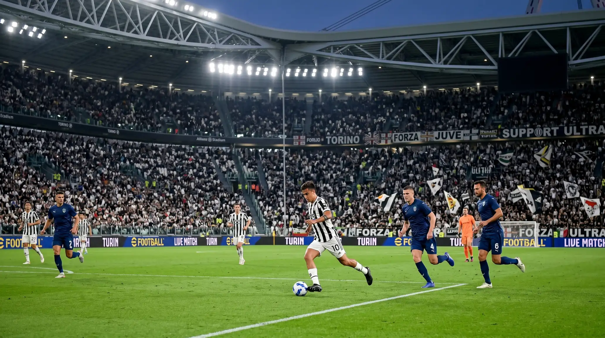 Juventus joukkue Allianz Stadium kotikentalla