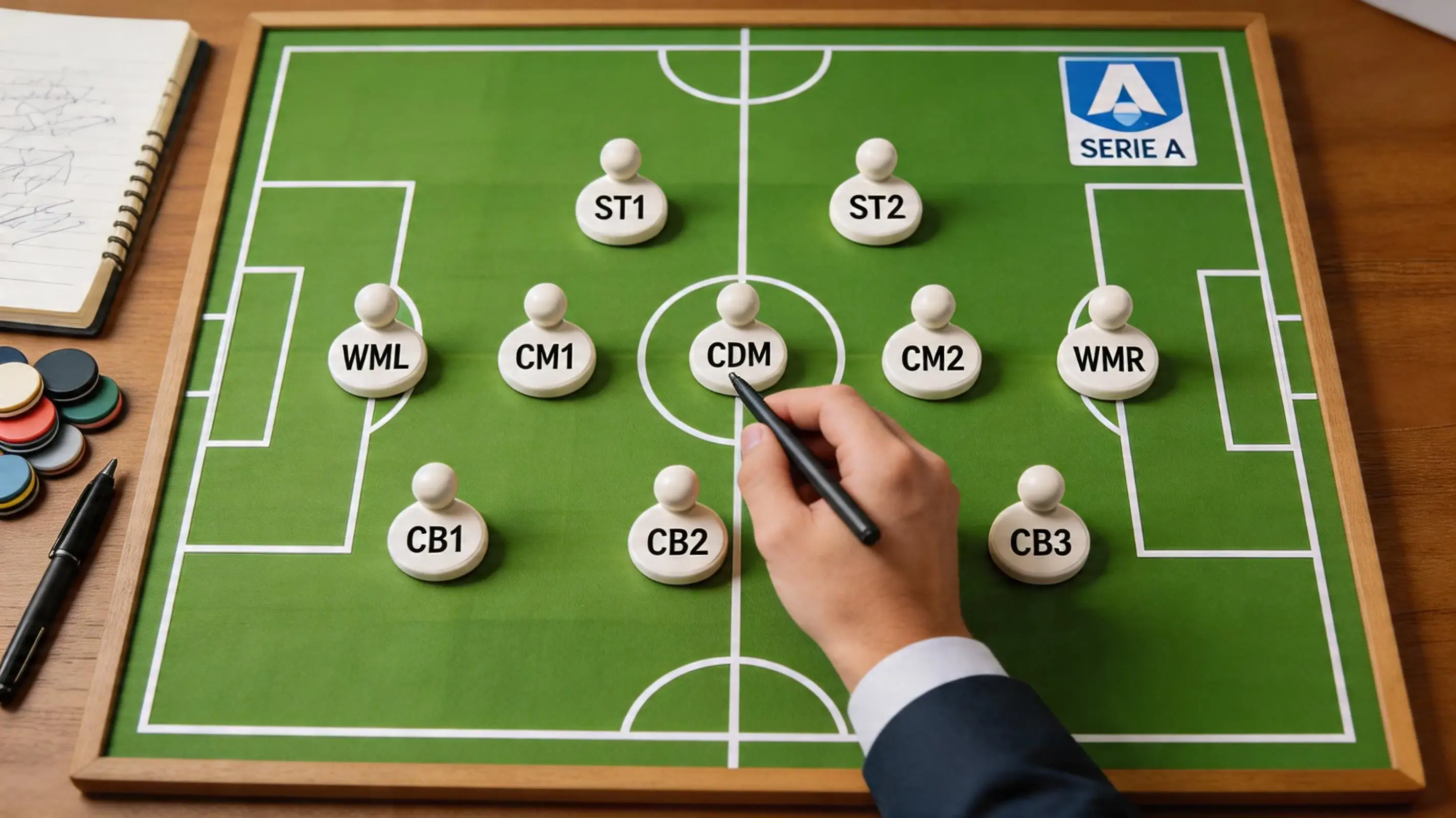 Serie A:n taktinen pelityyli kentällä